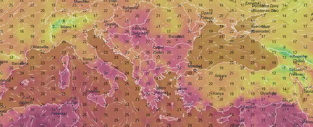 Do większości regionów Europy w weekend dotrą gorące masy powietrza z południa