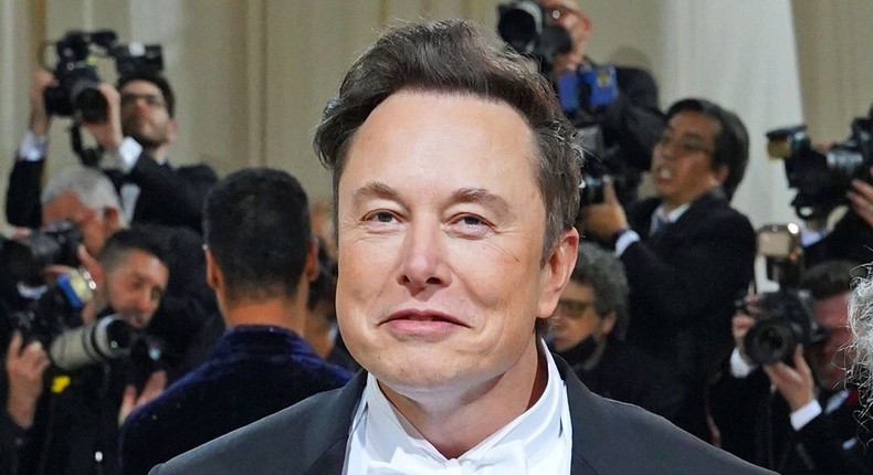 Elon Musk attends a benefit at the New York Metropolitan Museum of Art in May 2022.