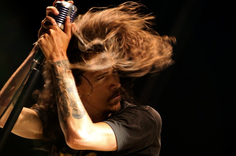 Brandon Boyd z grupy Incubus na portugalskim festiwalu Super Bock Super Rock