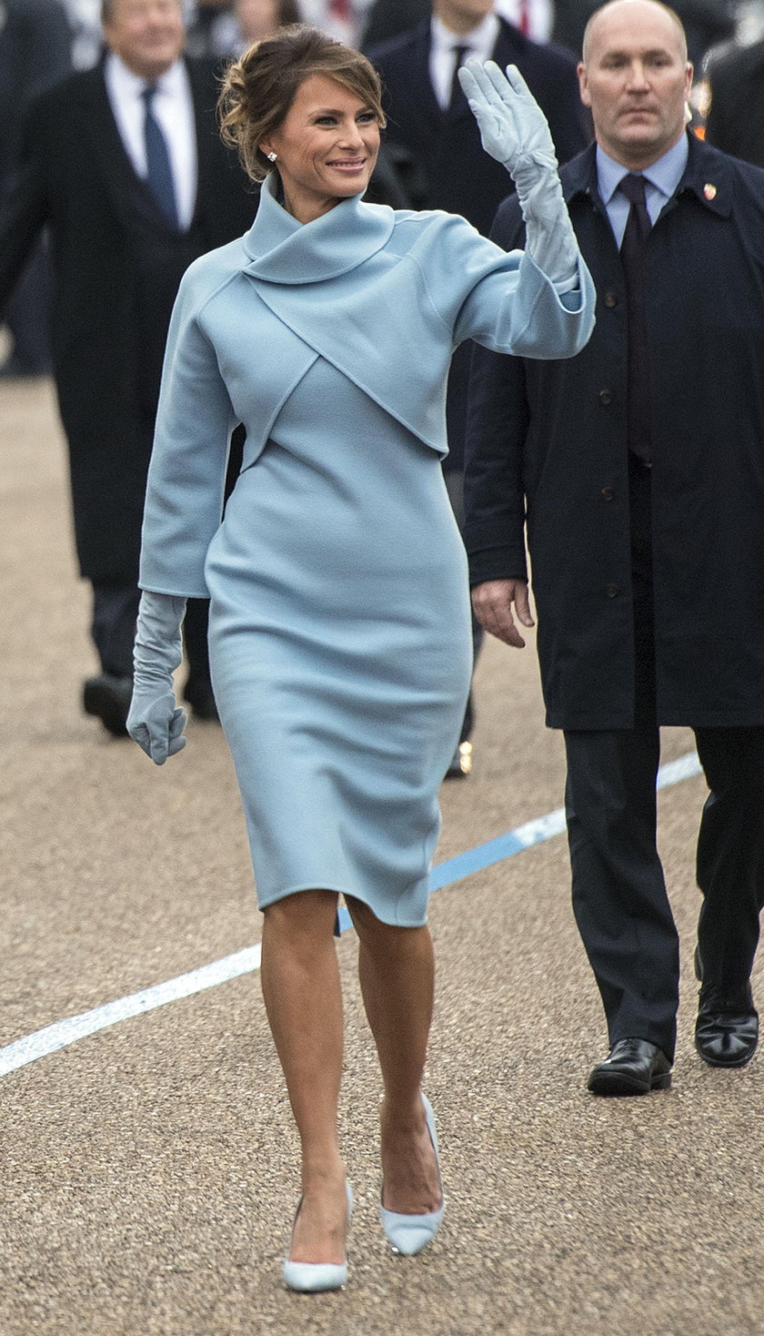 Melania Trump z drewna