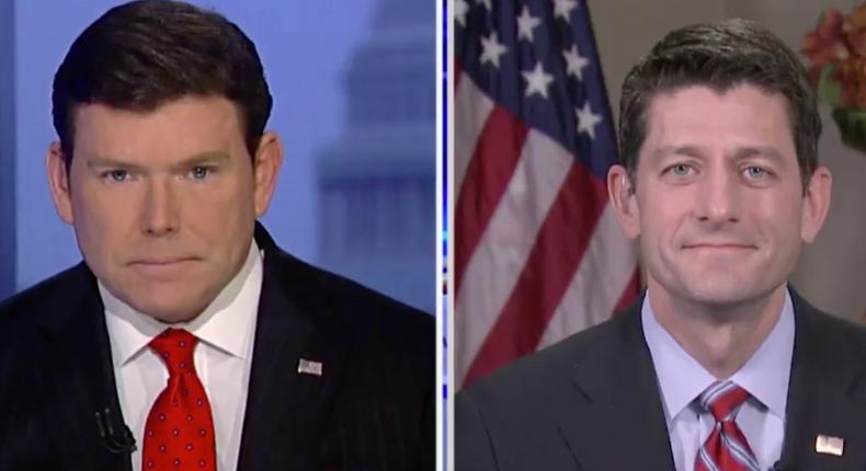 In an interview with Fox News' Bret Baier on Monday, House Speaker Paul Ryan sought to downplay that the report showed 24 million more could be uninsured under the AHCA.