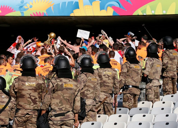 Angielscy kibice dali znać o sobie na mundialu w Brazylii