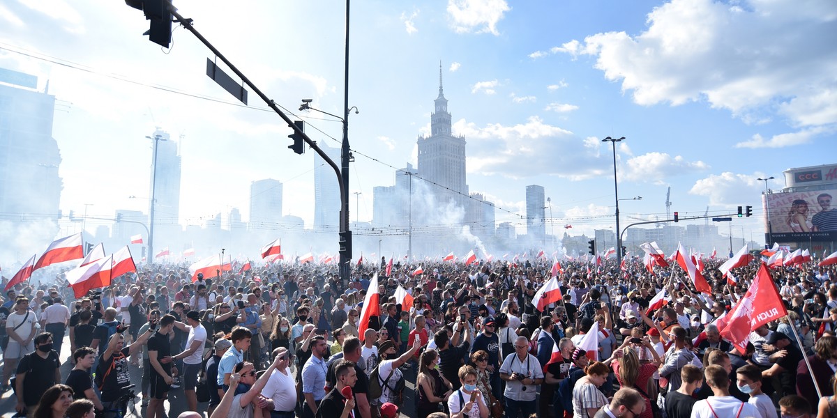 Tak wyglądała Warszawa podczas 76. rocznicy wybuchu Powstania Warszawskiego