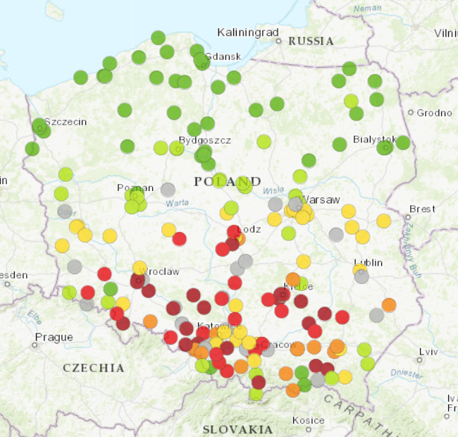 Największy smog mamy w południowej Polsce