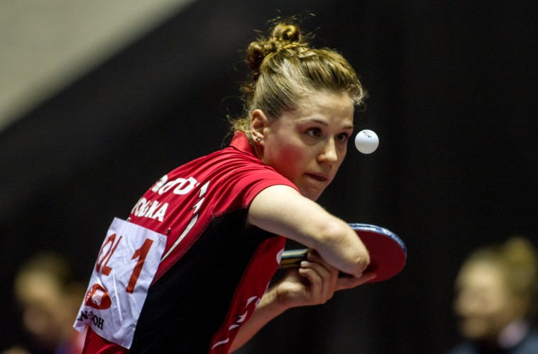 Natalia Partyka i jej koleżanki grają na mistrzostwach świata