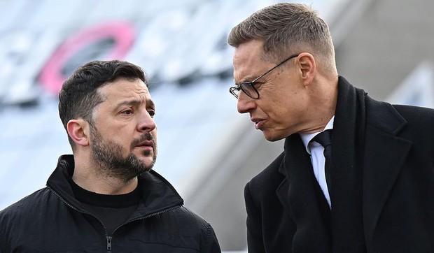 Vladimir Zelenski, ukrajinski predsednik sa finskim kolegom Aleksandrom Stubom | Foto: Getty Images