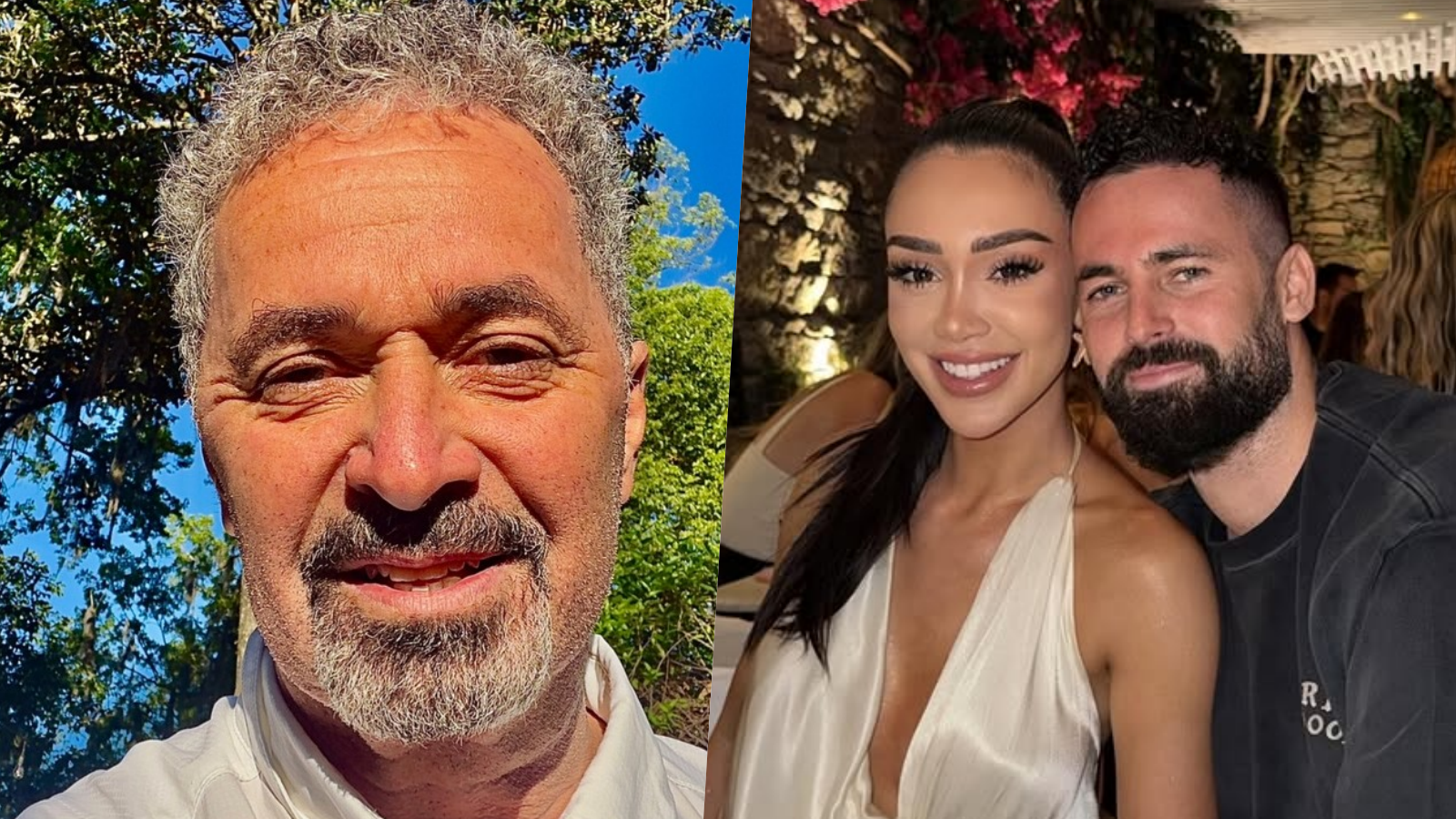 Herec Martin Dejdar, česká modelka Veronica Biasiol a Matěj Dejdar.