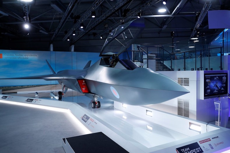 Britain's new fighter jet, Tempest, at its unveiling in 2018.Reuters