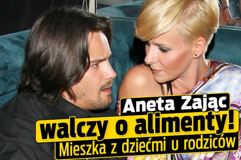 Aneta Zając walczy o alimenty Mieszka z dziećmi u rodziców