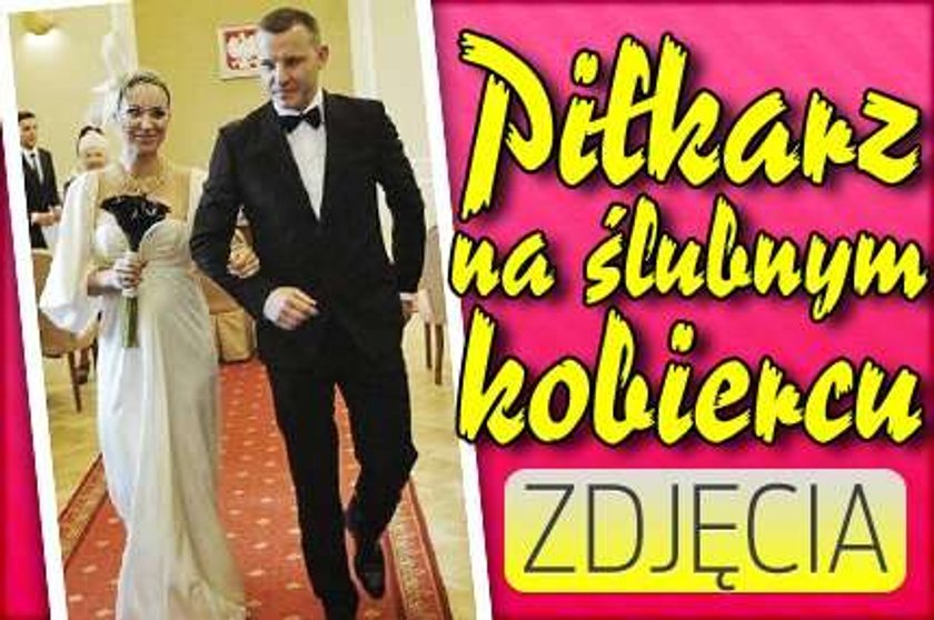 Piłkarz na ślubnym kobiercu