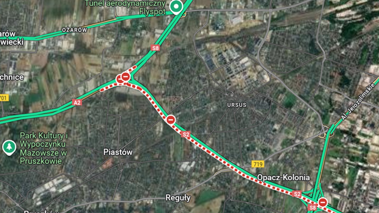 Tragiczny wypadek na S2 pod Warszawą. Nie żyje pięć osób