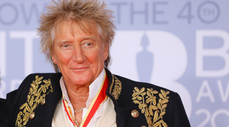 Rod Stewart brit rockzenész a Brit Awards elnevezésű brit könnyűzenei díjak 40. átadási ünnepségén a londoni 02 Arénában. / Fotó: MTI/EPA/Vickie Flores