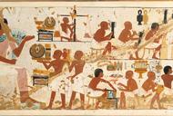 Rzemieślnicy. Egipskie malowidło grobowca Nebamona i Ipukiego z okresu Nowego Państwa. W Egipcie w dziedzinie podziału pracy zachodziły w starożytności przemiany podobne do tych z Mezopotamii