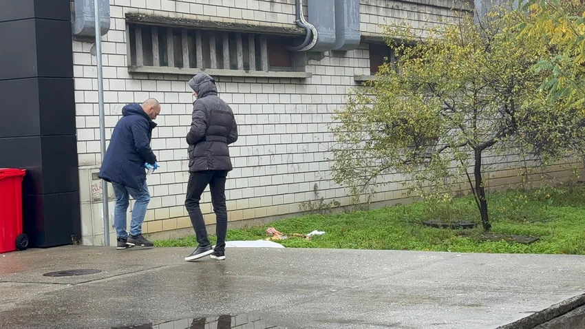 Uviđaj nakon ubistva Tadije Pantića na Novom Beogradu