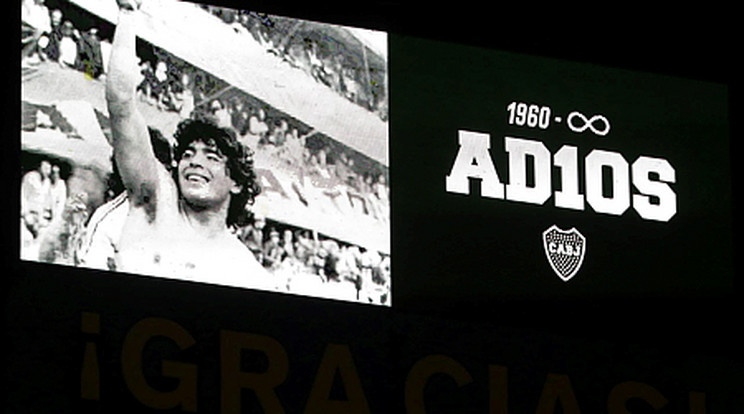 Maradona örökké élni fog. / Fotó: EPA/Alejandro Pagni.