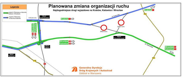 Trasa S8 Opacz-Paszków - na razie wyjazd w kierunku Wrocławia i Katowic