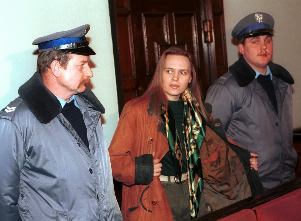 Anastazja Potocka na ławie oskarżonych w 1995 r.