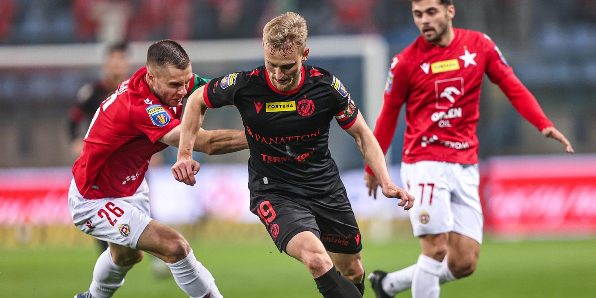 Wisła Kraków pokonała Widzew w ćwierćfinale Fortuna Pucharu Polski.