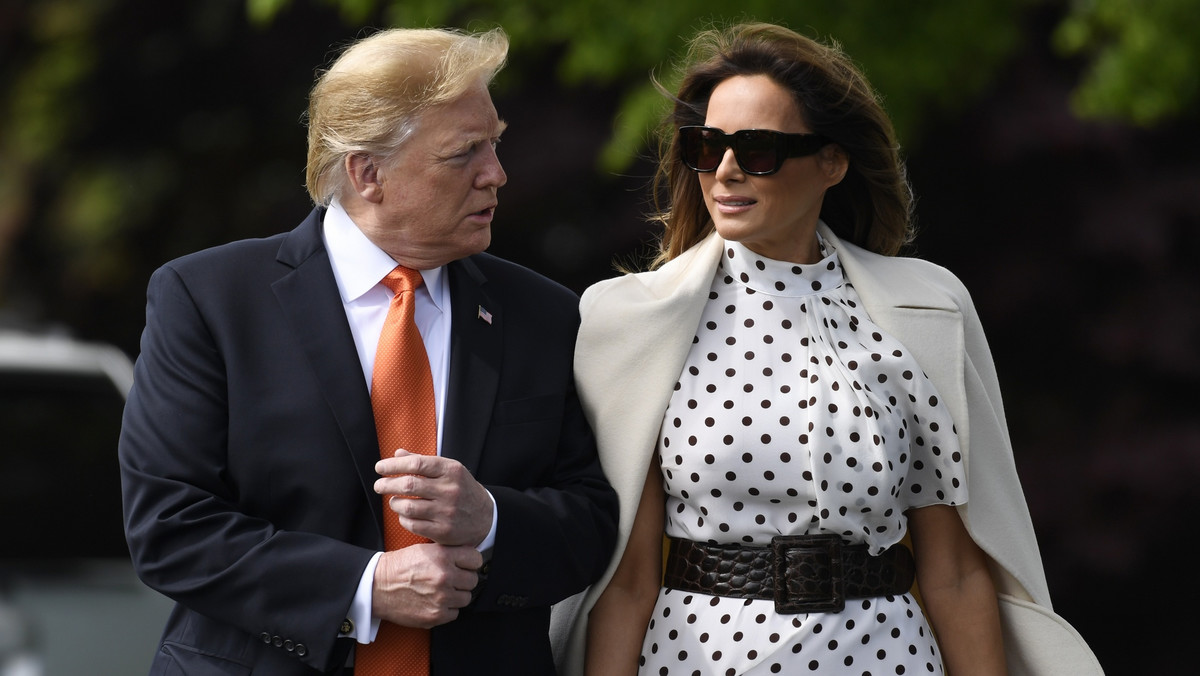 Melania Trump postawiła na groszki. Świetna stylówka!