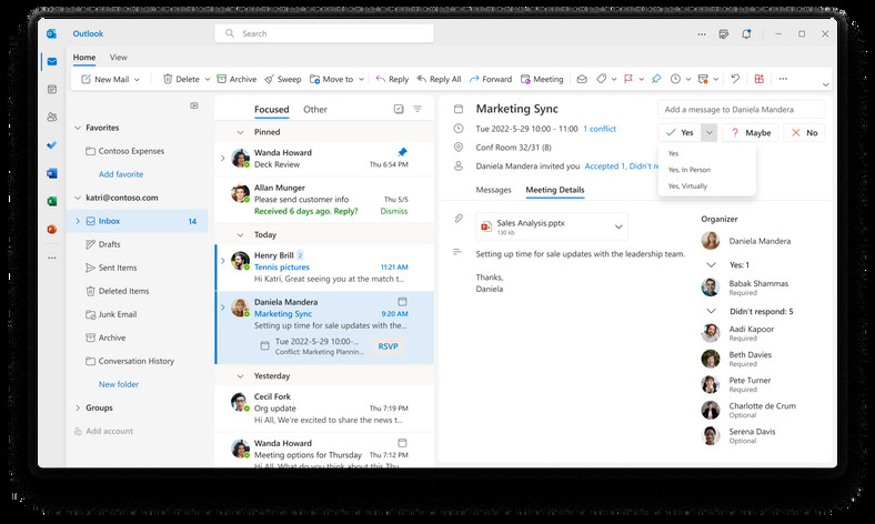 Nowy Outlook beta dla Windows