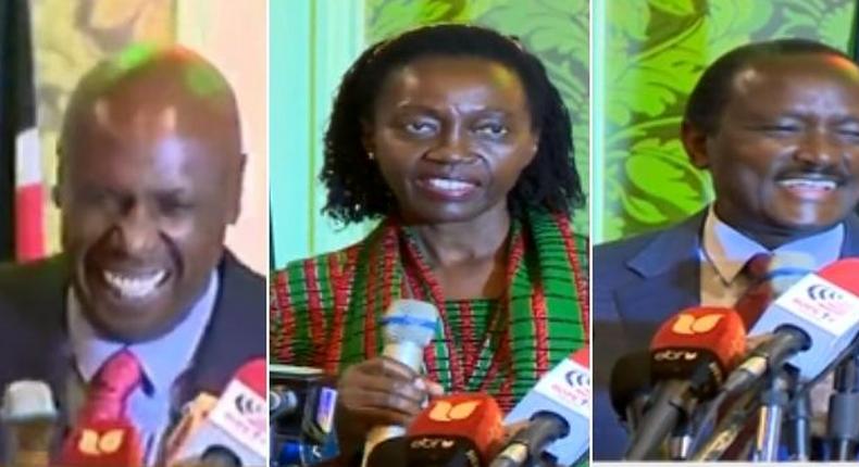 Martha Karua's lost earring becomes subject of jokes at OKA press briefing