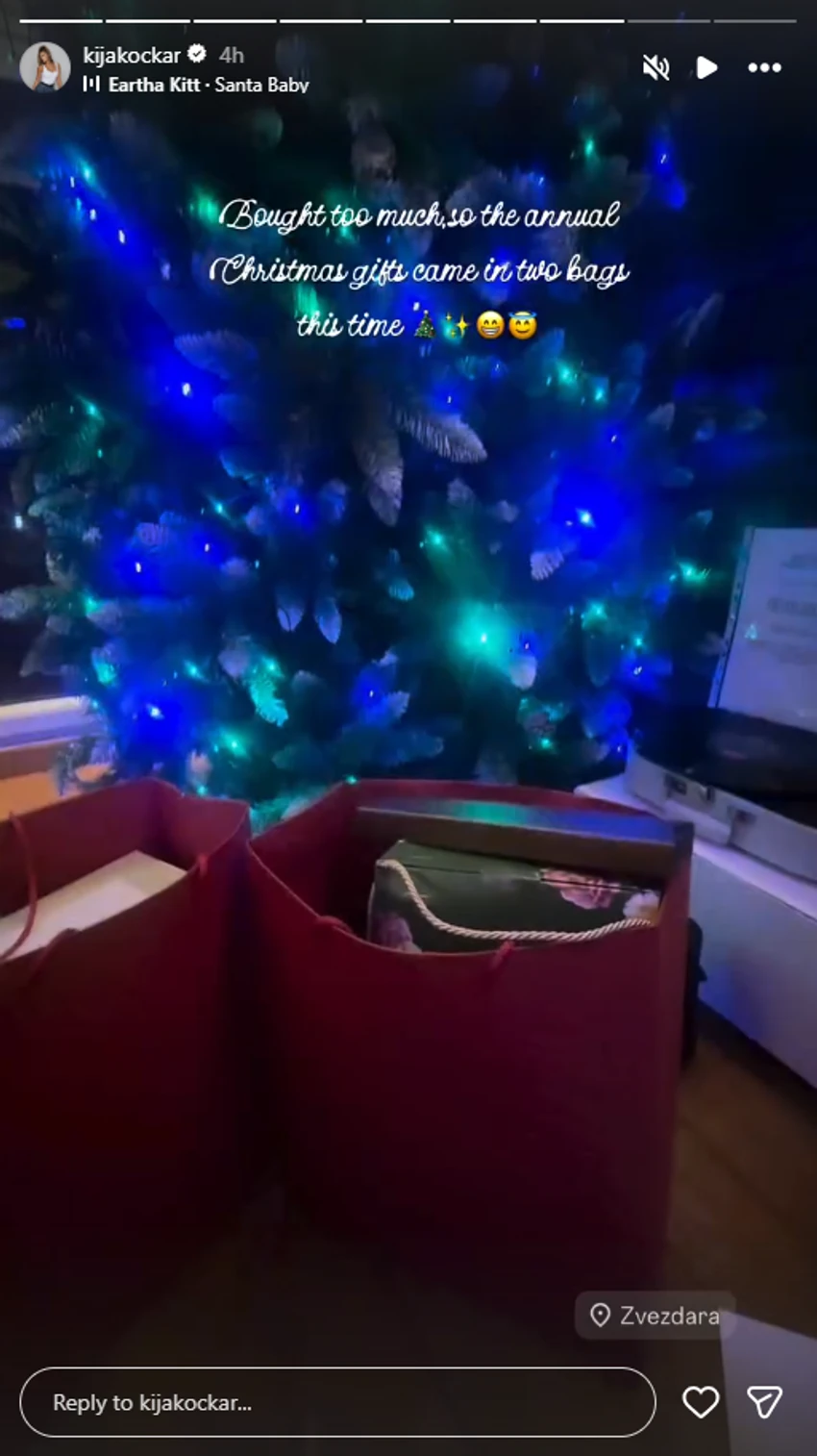 Kija Kockar pokazala prazničnu atmosferu u domu na Zvezdari, pokloni u kesama: Kupila previše toga