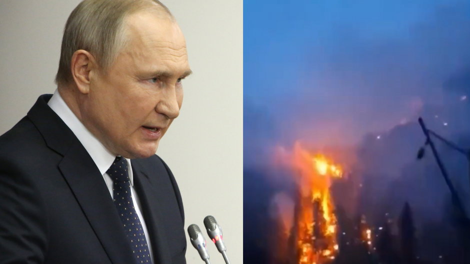 Władimir Putin polecił urzędnikom, aby zrobili więcej w walce z pożarami w kraju (screen: Twitter.com/LoveWorld_Peopl)