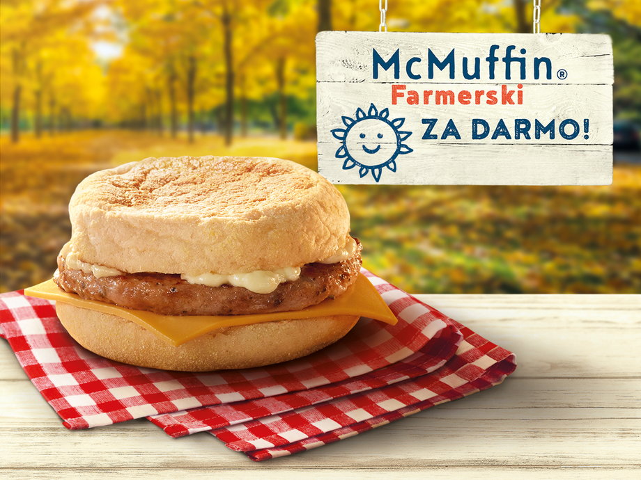McMuffin Farmerski – do odebrania za darmo w McDonald's.