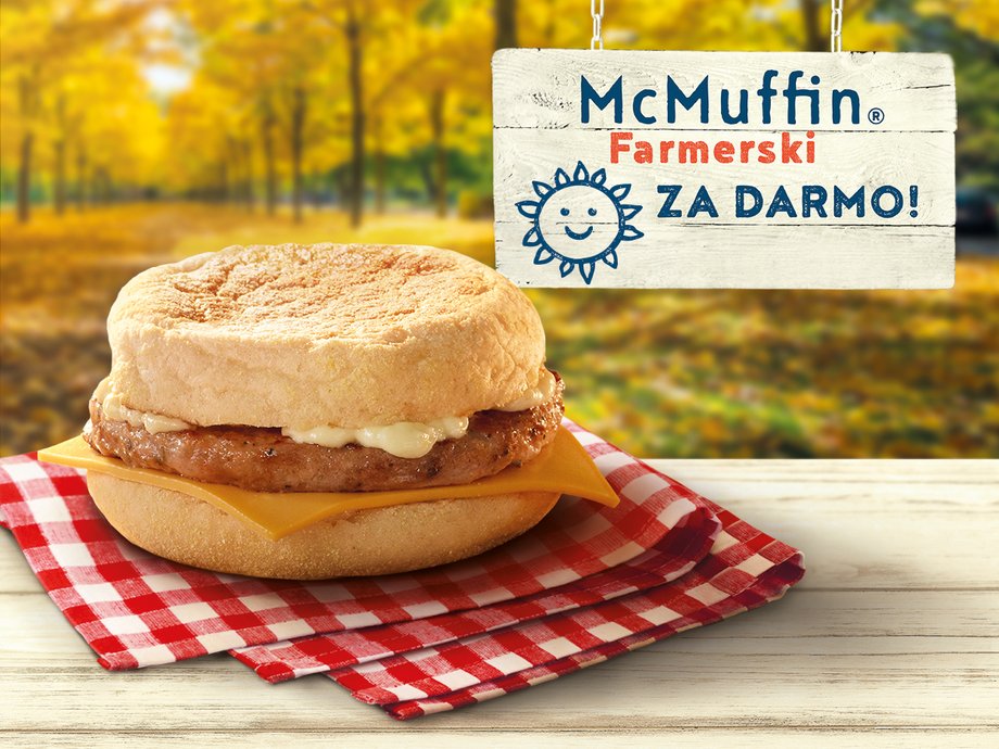 McMuffin Farmerski – do odebrania za darmo w McDonald's.