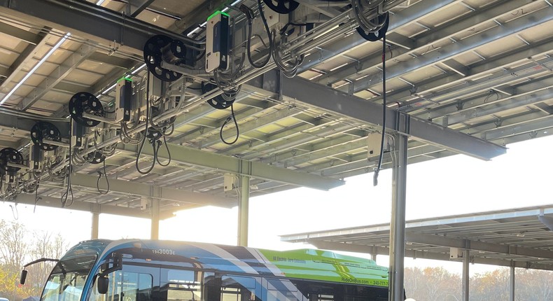 The Brookville Smart Energy Bus Depot in Silver Spring, Maryland.Catherine Boudreau/Insider