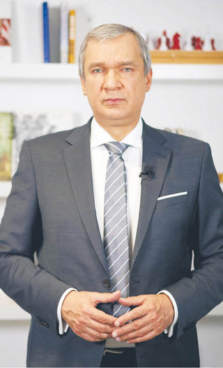 Pawieł Łatuszka, szef Ludowego Zarządu Antykryzysowego białoruskiej opozycji, członek gabinetu Swiatłany Cichanouskiej