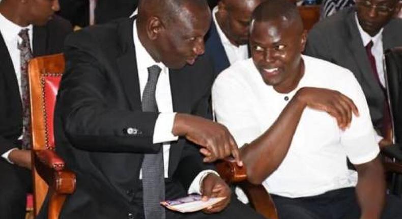 File image of DP Ruto with Kiharu MP Ndindi Nyoro