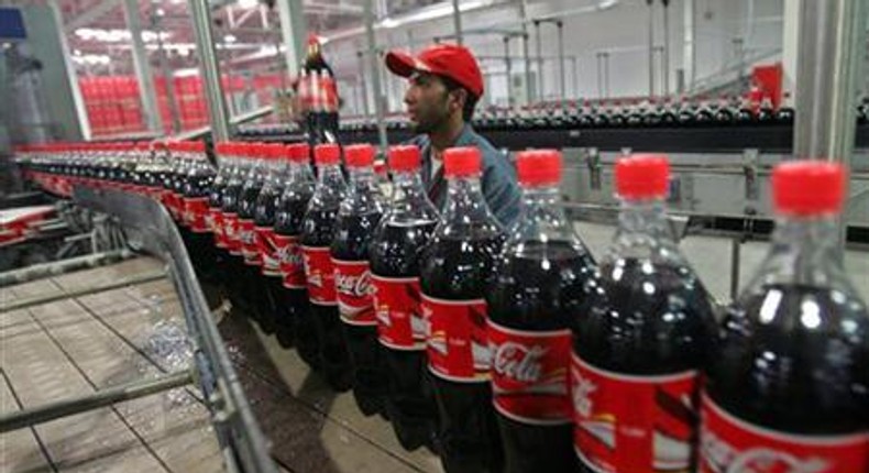 A Coca Cola bottling plant