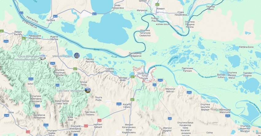 Okrug Tulča, na granici sa Ukrajinom