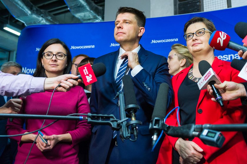 Kamila Gasiuk-Pihowicz, Ryszard Petru i Katarzyna Lubnauer