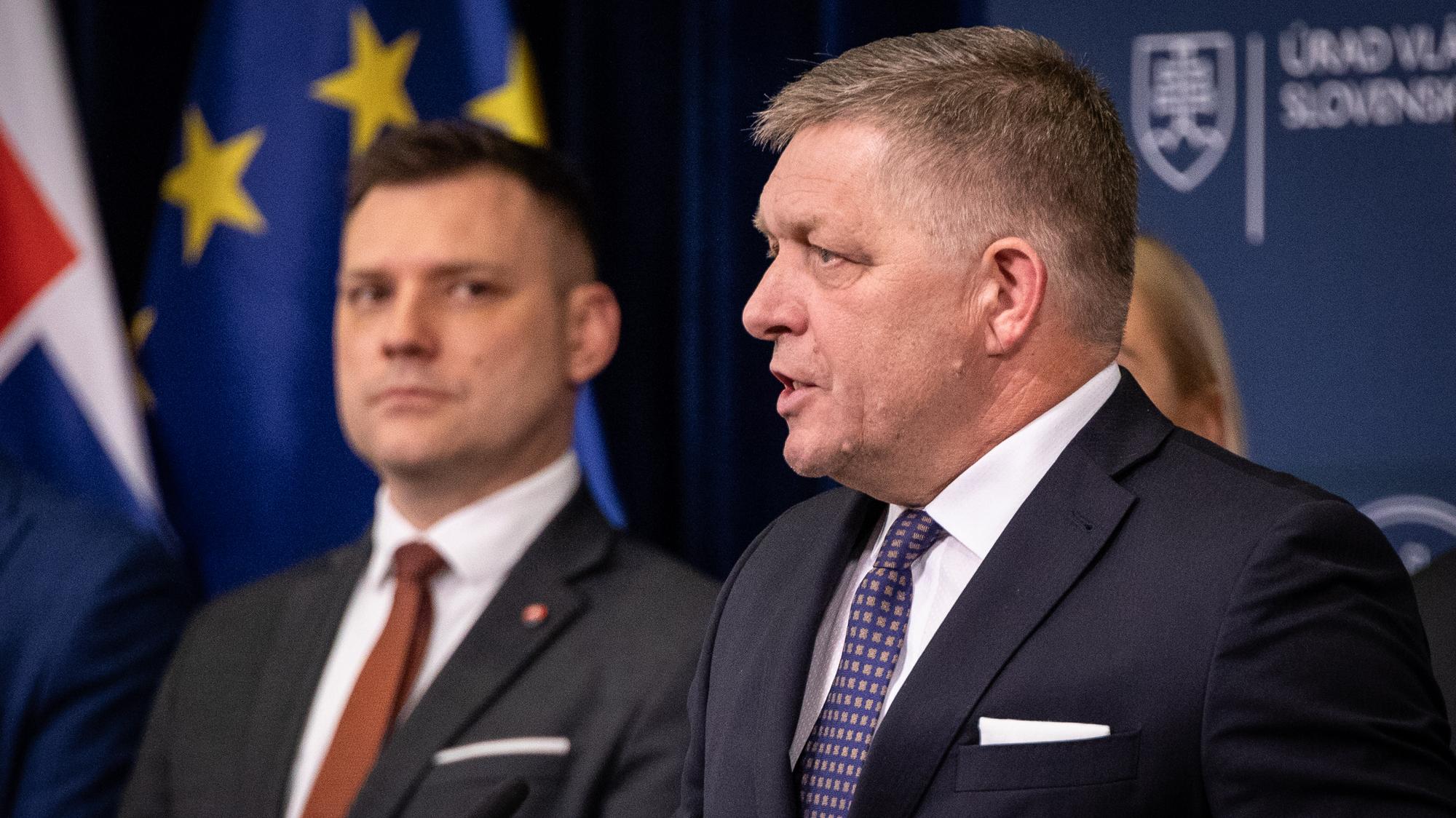 Tomáš Taraba a Robert Fico