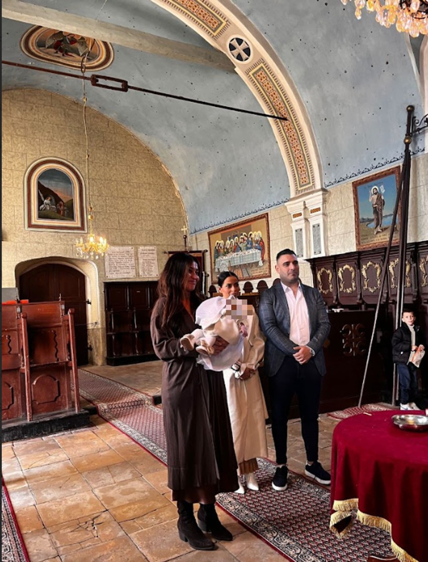 Krštenje ćerke Darka Lazića