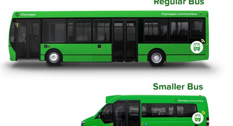 Citymapper is planning a normal-sized bus and a smaller bus.