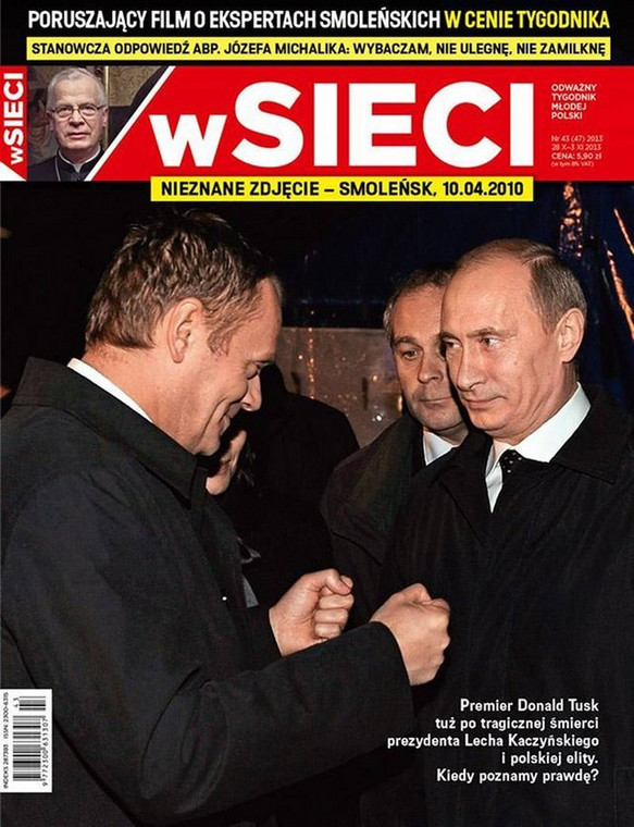 Donald Tusk i Władimir Putin w Smoleńsku