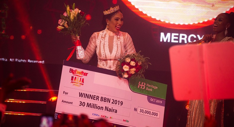 Mercy has emerged the winner of the BBNaija 2019 tagged Pepper Dem after spending 99 days in the house. [Multichoice]