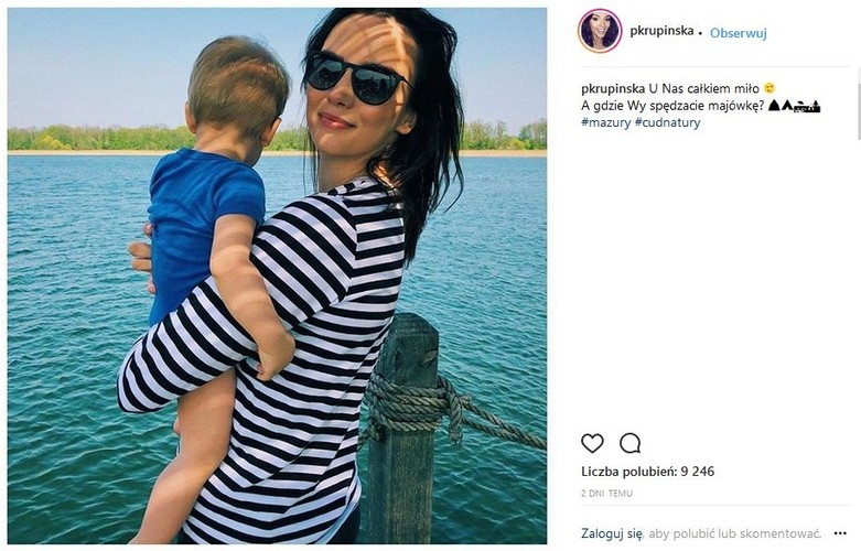 Paulina Krupińska z synem
