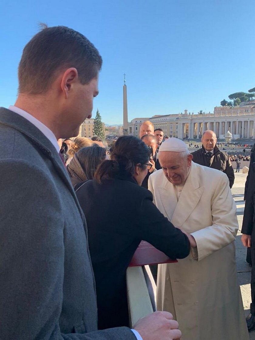 Prezydent Gdańska na audiencji u papieża Franciszka