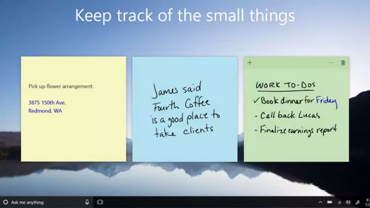 Nowe Sticky Notes dla Windows 10 ze wsparciem dla Jump List