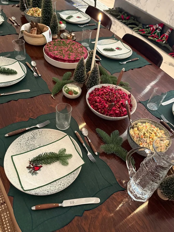 Ruska salata na trpezi Irine Šajk