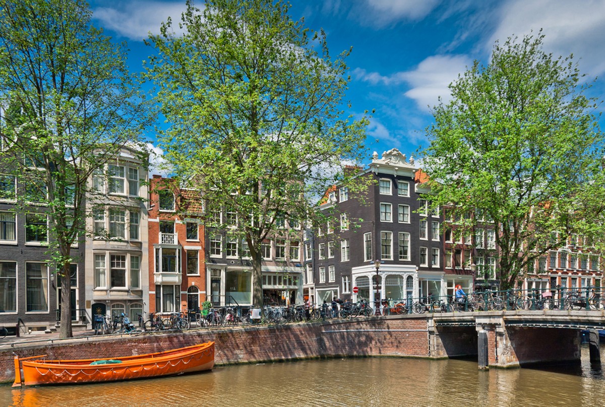 Kanał w Amsterdamie
