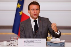 Prezydent Macron na otwarciu konferencji o Strefie Gazy: Musimy wypracować zawieszenie broni