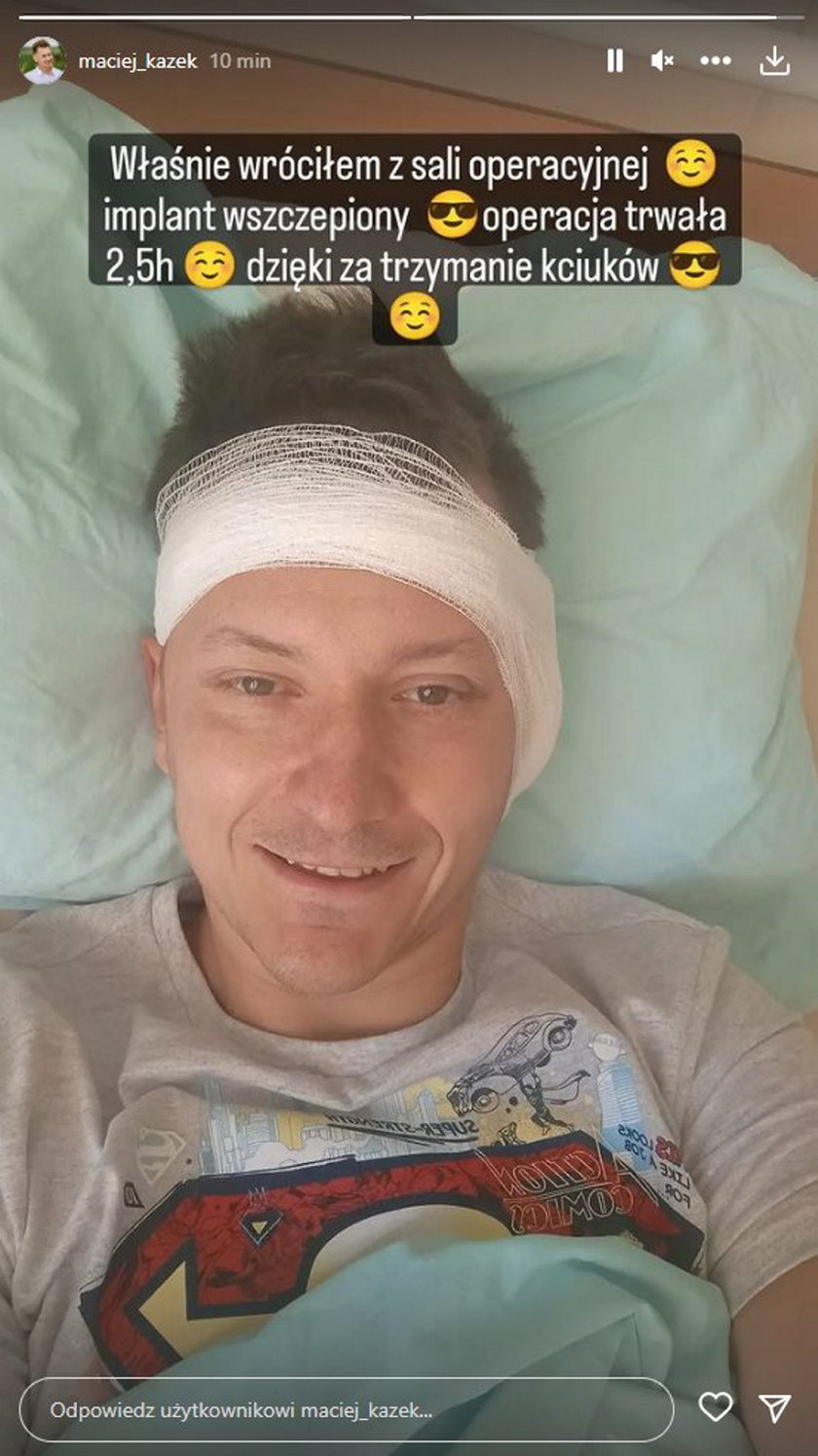Maciej z "Rolnika" przeszedł operację.