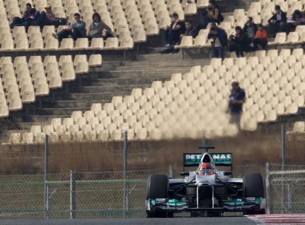 Schumacher ostrożny w ocenie bolidu teamu Mercedes GP