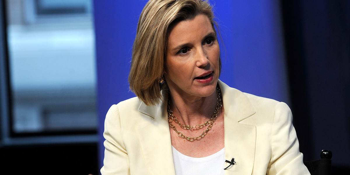 Sallie Krawcheck, former head of Bank of America's wealth- and asset-management division, speaks during an interview in New York, June 11, 2012.