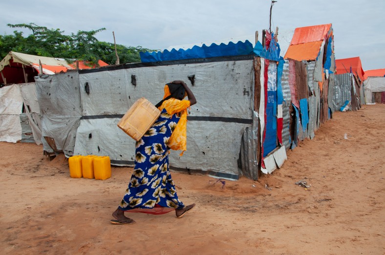 Obóz dla uchodźców wewnętrznych w Somalii